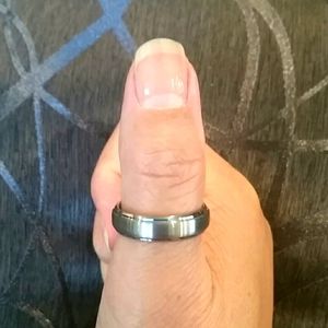 A24 Gun Metal Silver Tungsten Rings